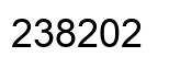 Number 238202 black image