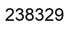 Number 238329 black image