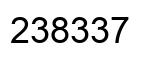 Number 238337 black image