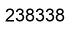 Number 238338 black image