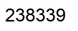 Number 238339 black image