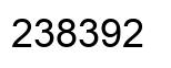 Número 238392 imagen negro