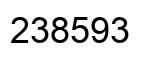 Number 238593 black image