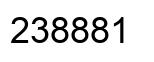 Number 238881 black image