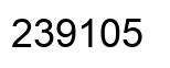Number 239105 black image