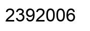 Number 2392006 black image