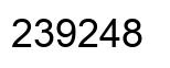 Number 239248 black image