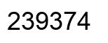 Número 239374 imagen negro