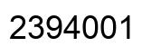 Número 2394001 imagen negro
