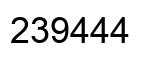 Número 239444 imagen negro