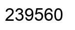 Número 239560 imagen negro