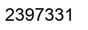 Número 2397331 imagen negro