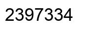Número 2397334 imagen negro
