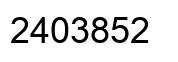 Number 2403852 black image