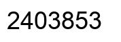Number 2403853 black image