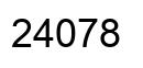 Número 24078 imagen negro