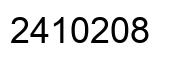 Number 2410208 black image