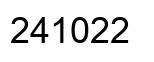Número 241022 imagen negro