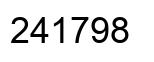 Number 241798 black image
