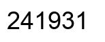 Número 241931 imagen negro