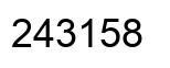 Número 243158 imagen negro