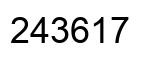 Número 243617 imagen negro