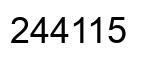 Número 244115 imagen negro