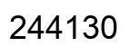 Número 244130 imagen negro