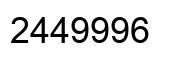 Número 2449996 imagen negro