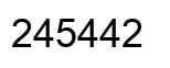 Número 245442 imagen negro