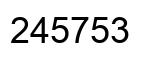 Número 245753 imagen negro