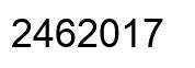 Número 2462017 imagen negro