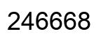 Número 246668 imagen negro