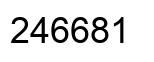 Número 246681 imagen negro