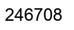 Número 246708 imagen negro