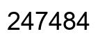 Number 247484 black image