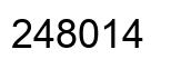 Number 248014 black image