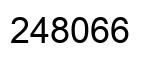 Number 248066 black image
