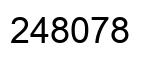 Number 248078 black image