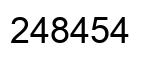 Number 248454 black image