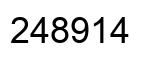 Number 248914 black image