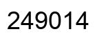Number 249014 black image