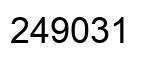 Number 249031 black image