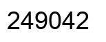 Number 249042 black image