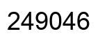 Number 249046 black image