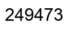 Number 249473 black image