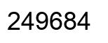 Número 249684 imagen negro