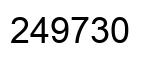 Número 249730 imagen negro