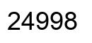 Número 24998 imagen negro