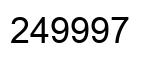Número 249997 imagen negro